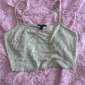 Light Green Ribbed Tank Top